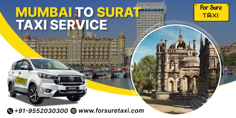 Mumbai to Surat Taxi Service